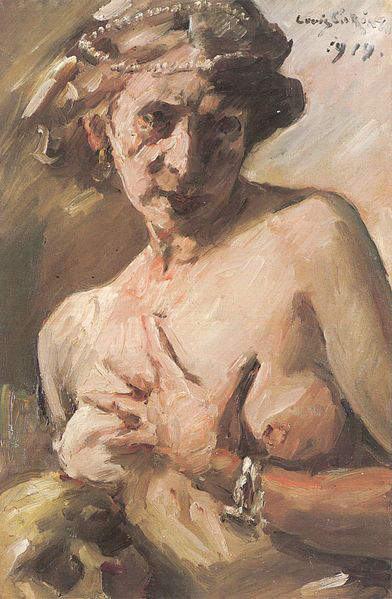 Lovis Corinth Magdalena mit Perlenkette im Haar